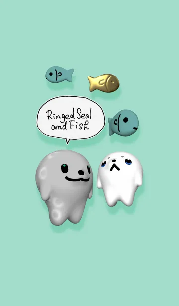 [LINE着せ替え] ワモンアザラシとサカナの画像1