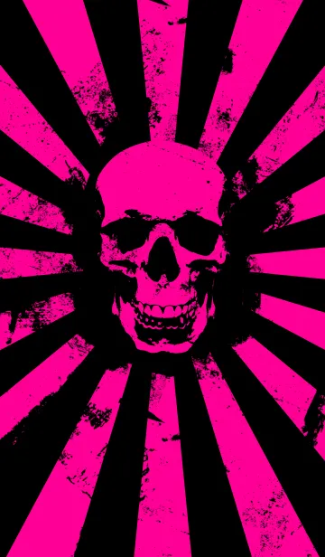 Skull - Pink ＆ Black - Burstの着せ替えメイン画像