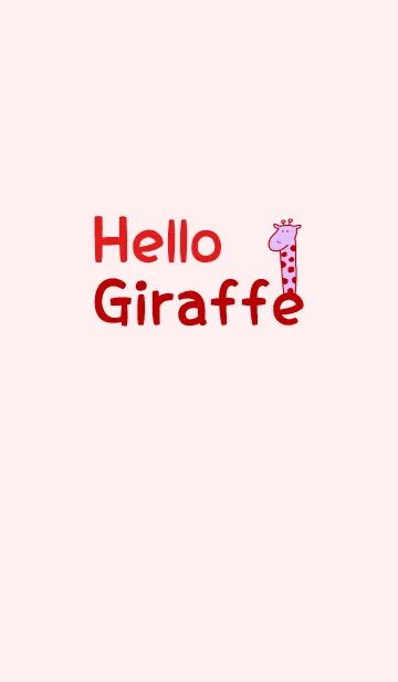 [LINE着せ替え] Hello Giraffe red 5の画像1