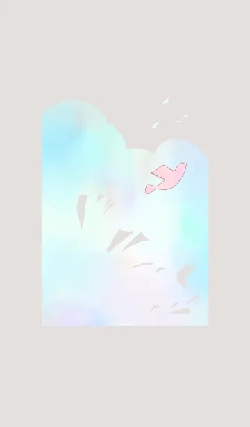 [LINE着せ替え] pink birdの画像1