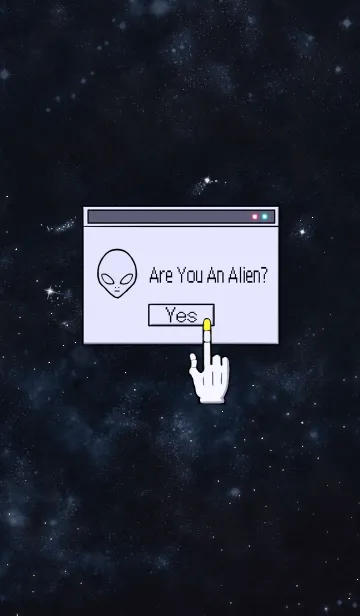 [LINE着せ替え] Are You An Alien？の画像1