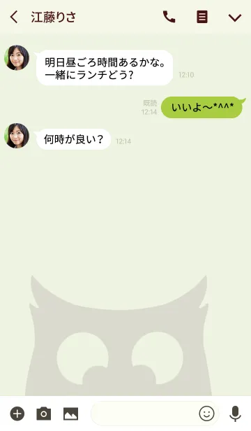 [LINE着せ替え] Cross Eyed Owl (JP)の画像3