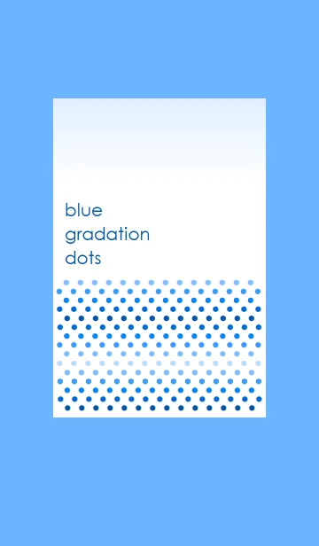 [LINE着せ替え] Blue Gradation Dotsの画像1