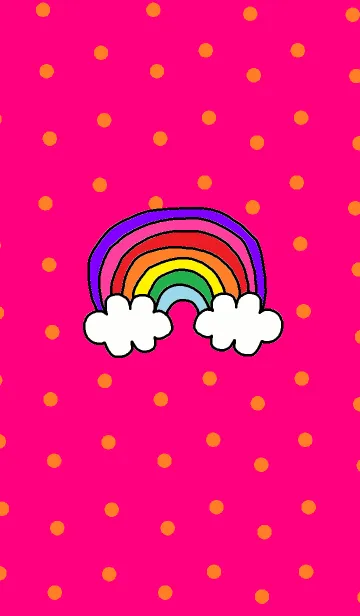 [LINE着せ替え] (にじ ピンク）の画像1